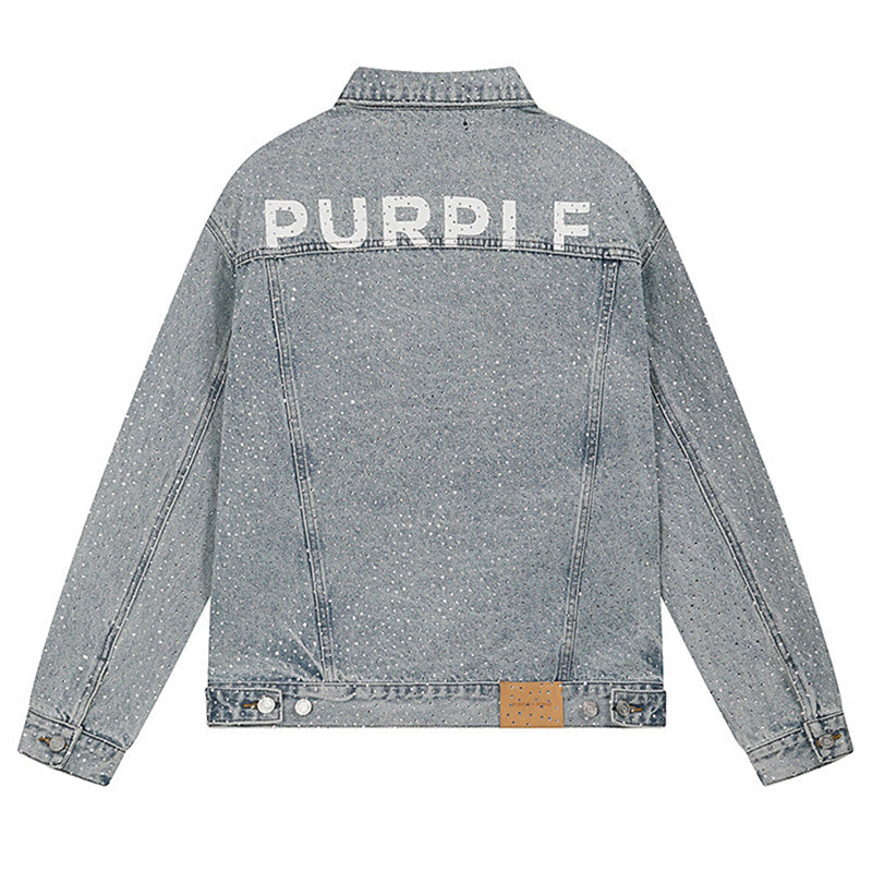 PURPLE BRAND x DENIM TEARS Co-Branded Vintage Washed Denim Jacket | Kanye West Same Style
