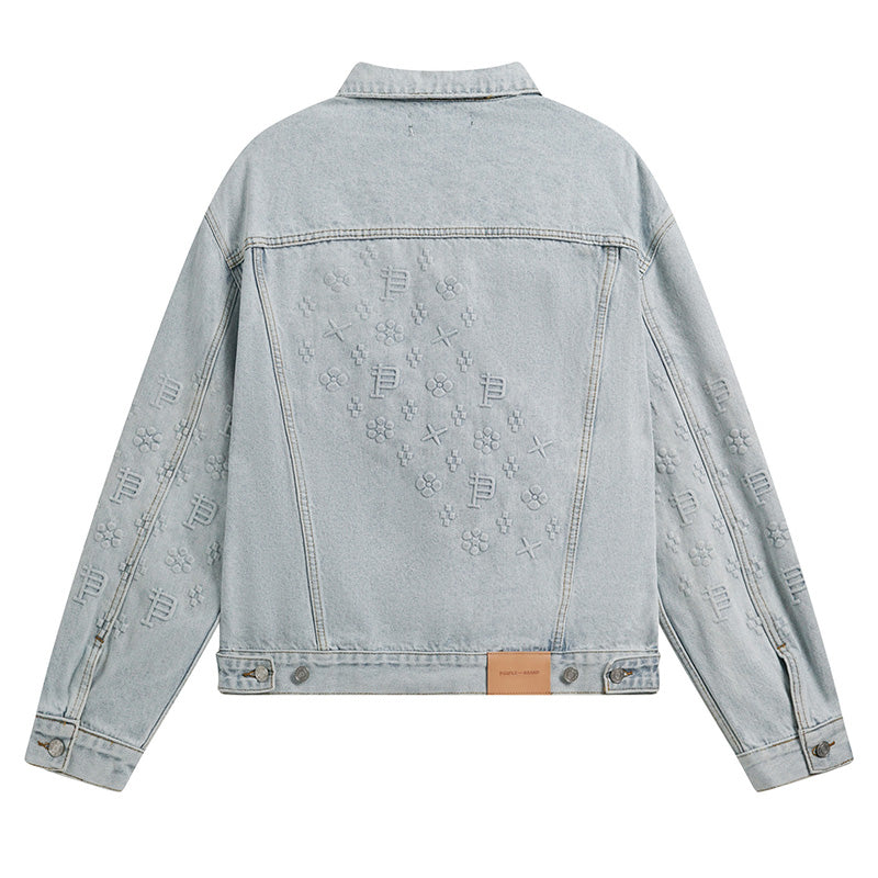 PURPLE BRAND x Denim Tears Co-Branded Vintage Washed Denim Jacket PU6018