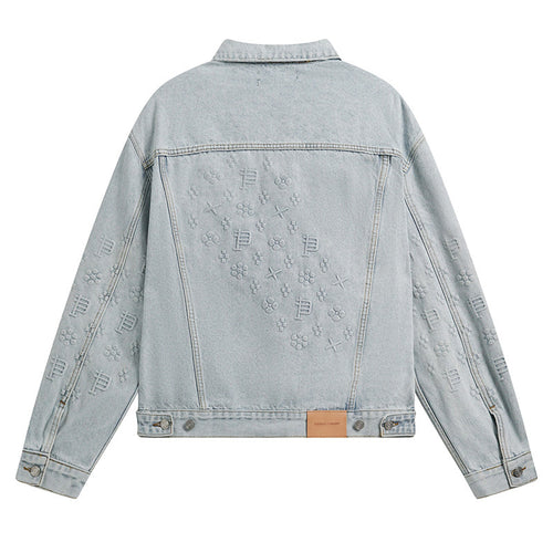 PURPLE BRAND x Denim Tears Co-Branded Vintage Washed Denim Jacket PU6018