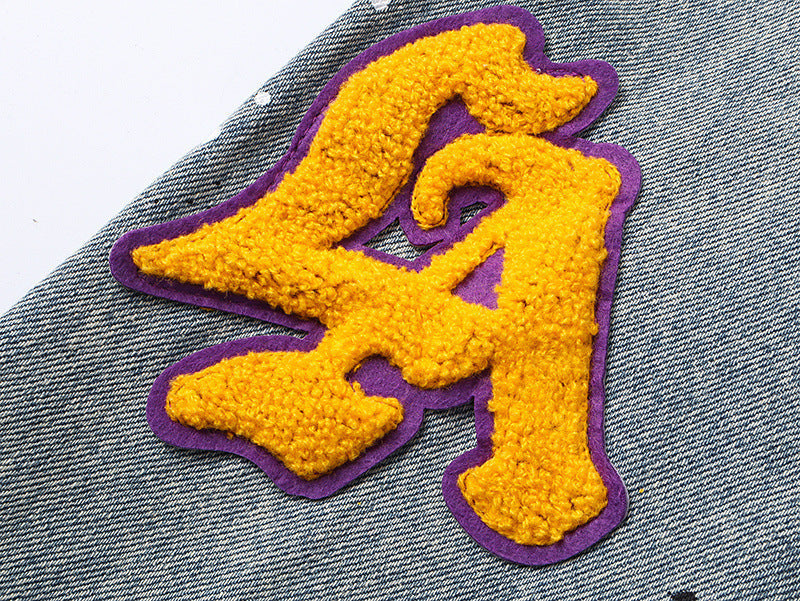 PURPLE BRAND Paint Splatter Denim Jacket #PU6019