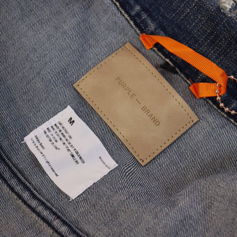 PURPLE BRAND Vintage Washed Denim Jacket