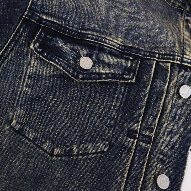 PURPLE BRAND Vintage Washed Denim Jacket