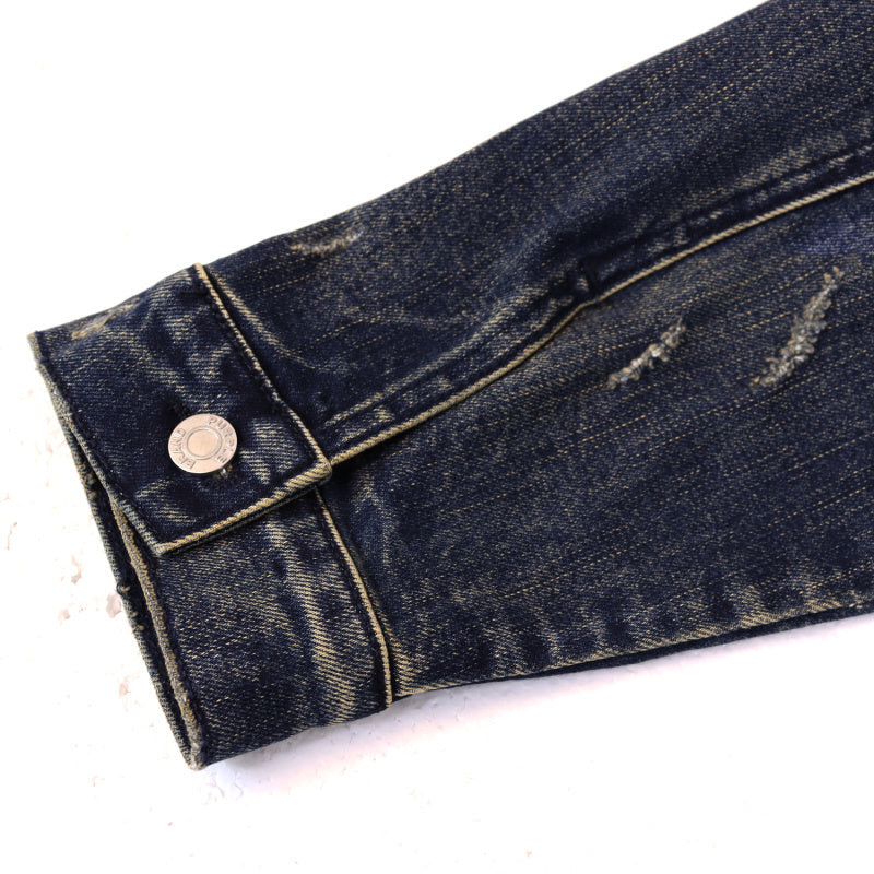 PURPLE BRAND Vintage Washed Denim Jacket
